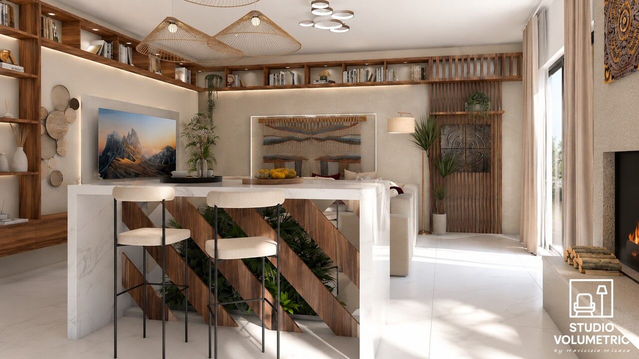 Boho Harmony & Gallery Hall — fotografie design interior Studio Volumetric, imaginea 8 din 18