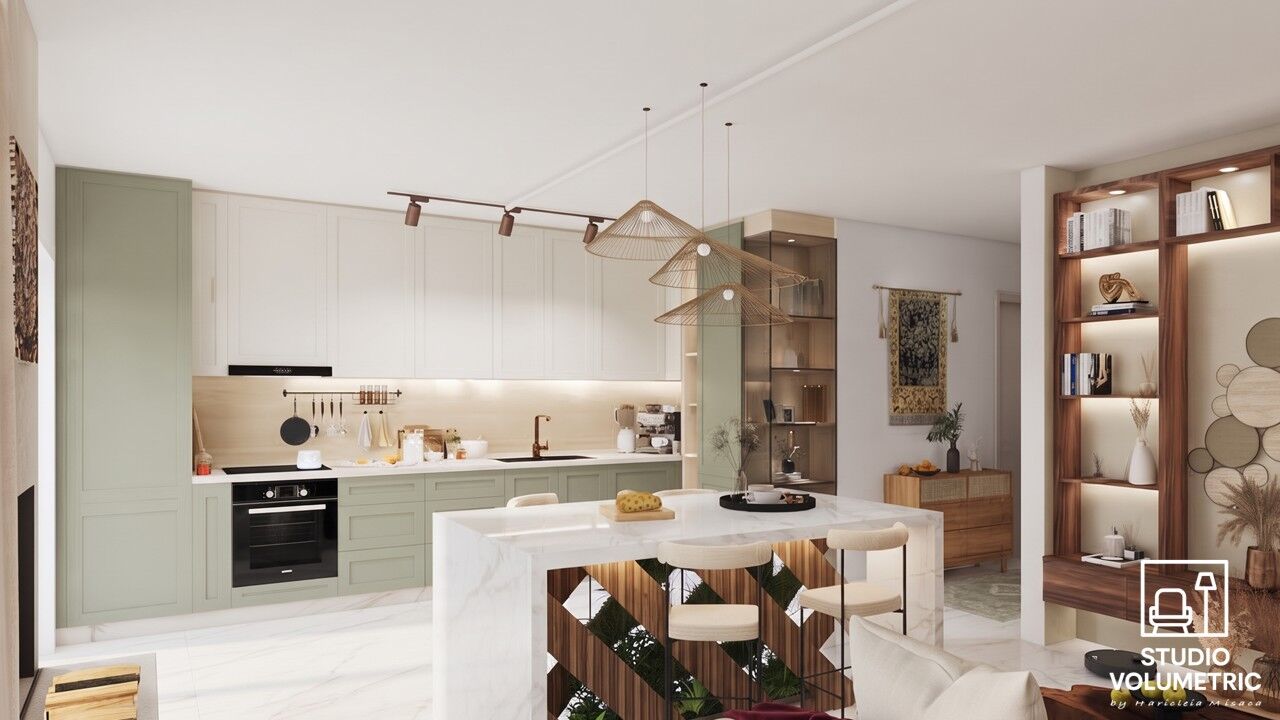 Boho Harmony & Gallery Hall — fotografie design interior Studio Volumetric, imaginea 11 din 18