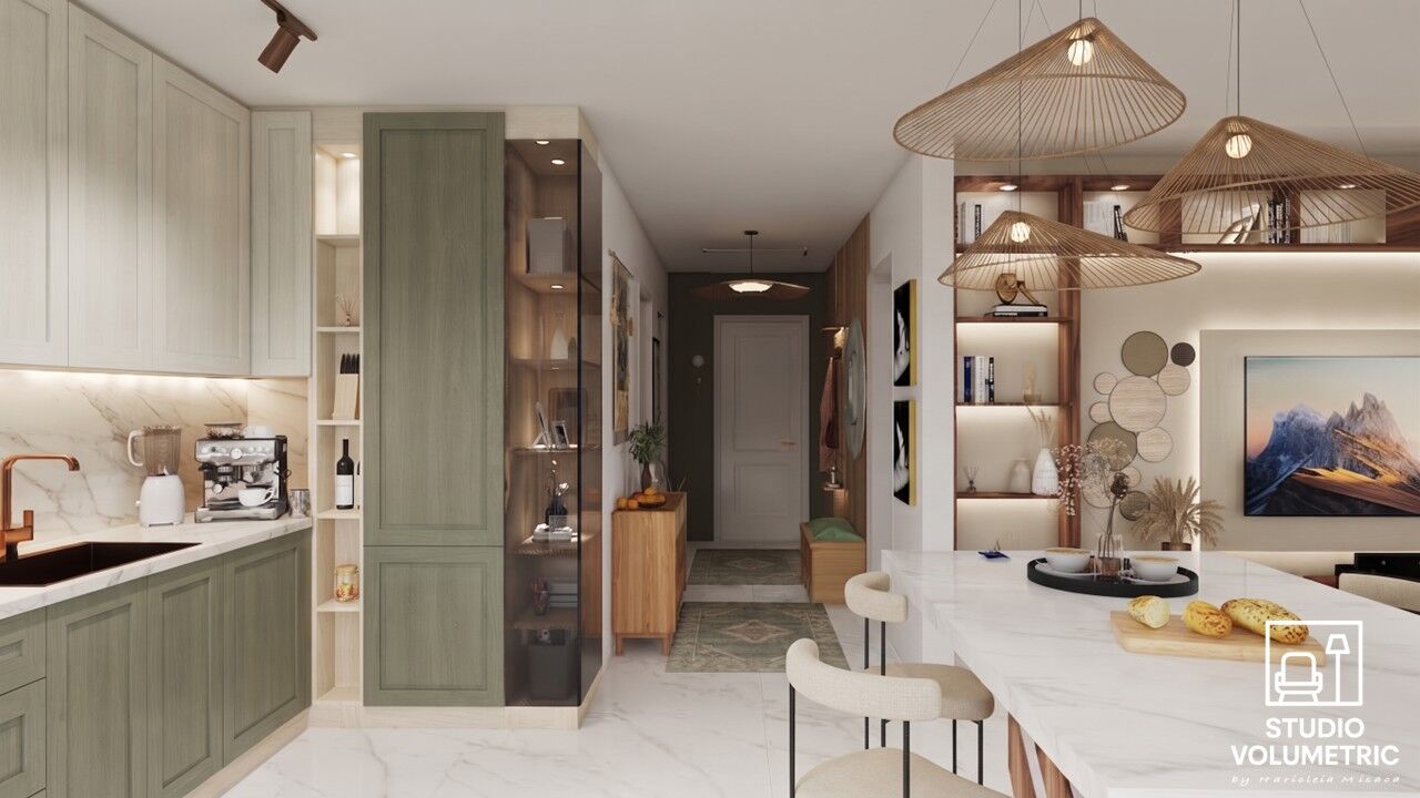 Boho Harmony & Gallery Hall — fotografie design interior Studio Volumetric, imaginea 13 din 18