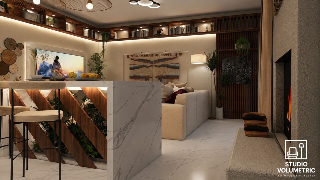 Boho Harmony & Gallery Hall — fotografie design interior Studio Volumetric, imaginea 15 din 18