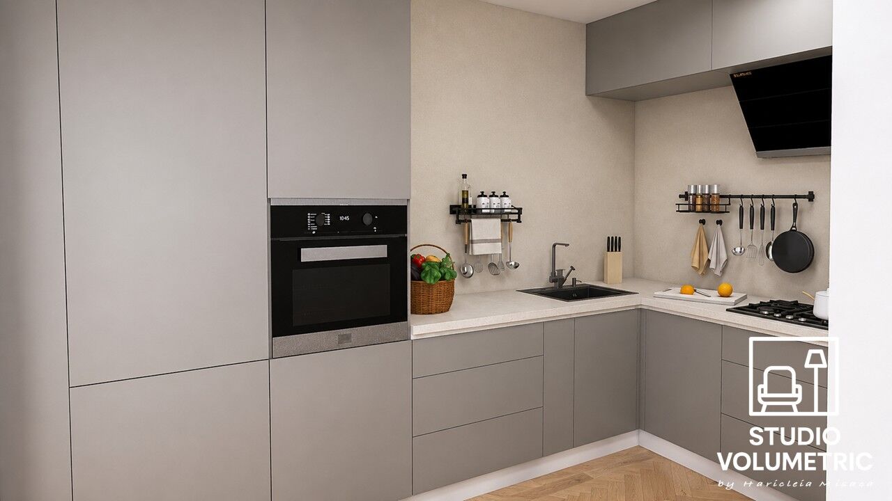 Bucătăria Colentina — fotografie design interior Studio Volumetric, imaginea 2 din 5