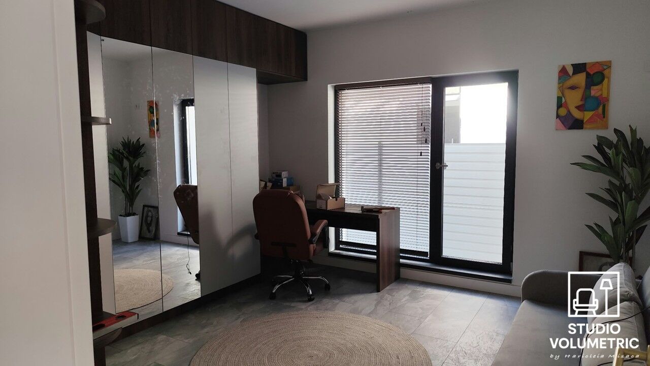Proiect design interior Camera Polivalentă — Studio Volumetric București