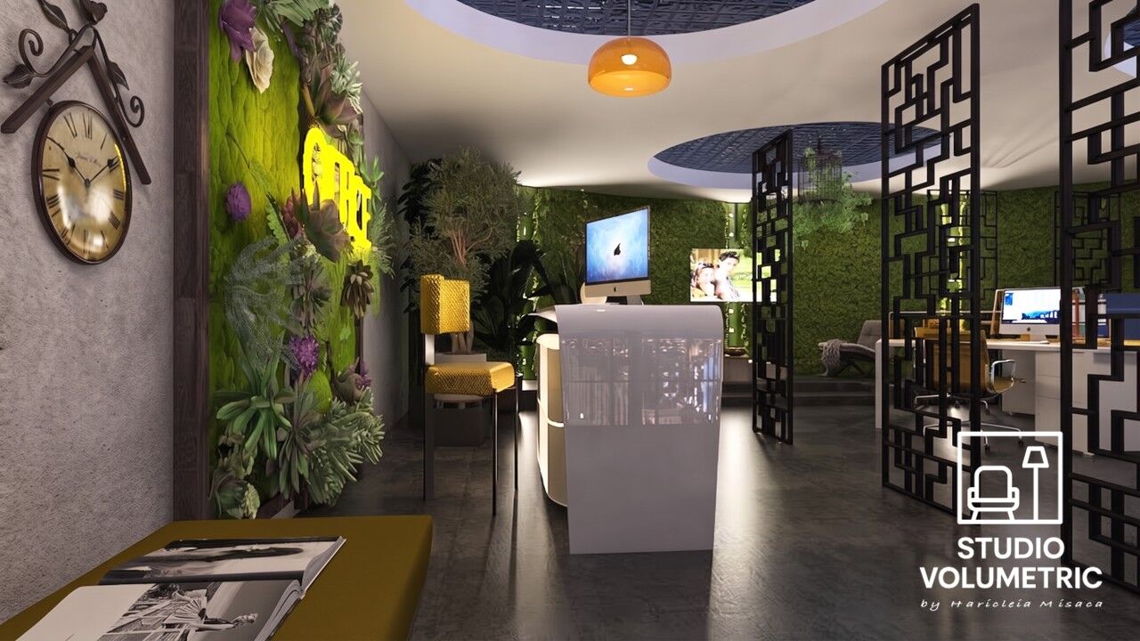 Office Barcelona — Verde & Tech — fotografie design interior Studio Volumetric, imaginea 3 din 6