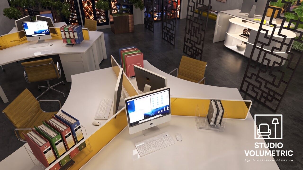 Office Barcelona — Verde & Tech — fotografie design interior Studio Volumetric, imaginea 4 din 6
