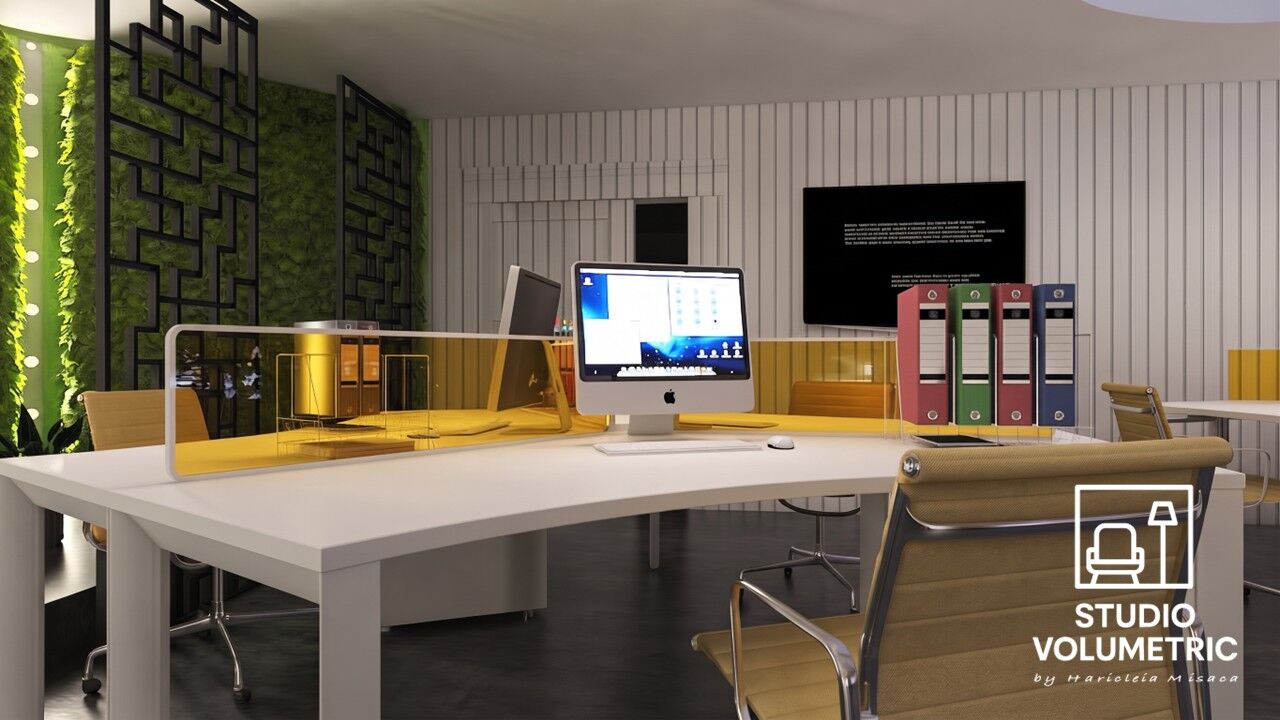 Office Barcelona — Verde & Tech — fotografie design interior Studio Volumetric, imaginea 5 din 6